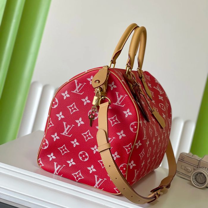 LOUIS VUITTON M24420 スピーディーP9 オールレザーまくらバッグ サイズ:40x26x23cm
