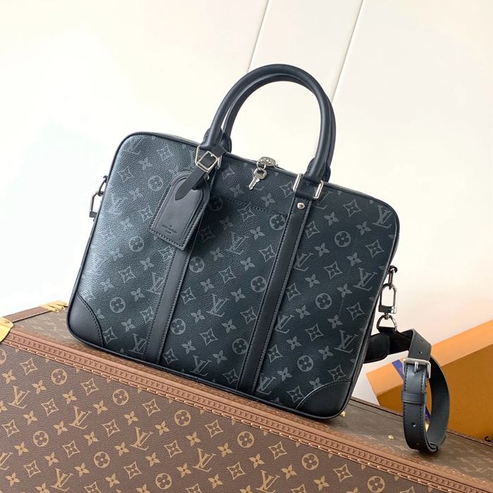 LOUIS VUITTON M46457 モノグラムブリーフケース ボヤージュ サイズ:36.5x27.5cm LOUIS VUITTON M46457 モノグラムブリーフケース ボヤージュ サイズ:36.5x27.5cm