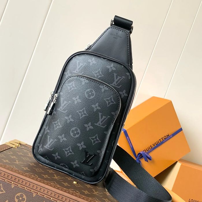 LOUIS VUITTON M47137 小ショルダー アベニュー 黒花 サイズ:33x16x5.7cm LOUIS VUITTON M47137 小ショルダー アベニュー 黒花 サイズ:33x16x5.7cm