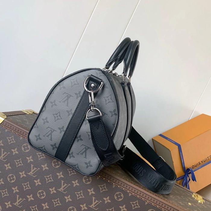 LOUIS VUITTON M46655 キープオール35 黒花 サイズ:34x21x16cm