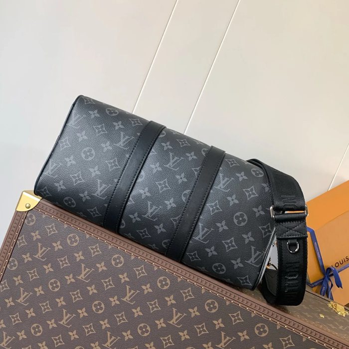 LOUIS VUITTON M46655 キープオール35 黒花 サイズ:34x21x16cm