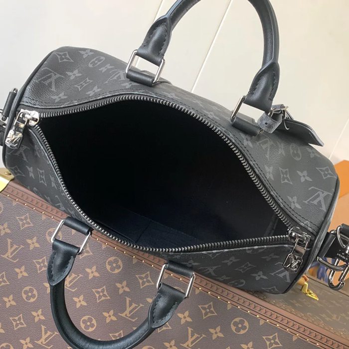 LOUIS VUITTON M46655 キープオール35 黒花 サイズ:34x21x16cm