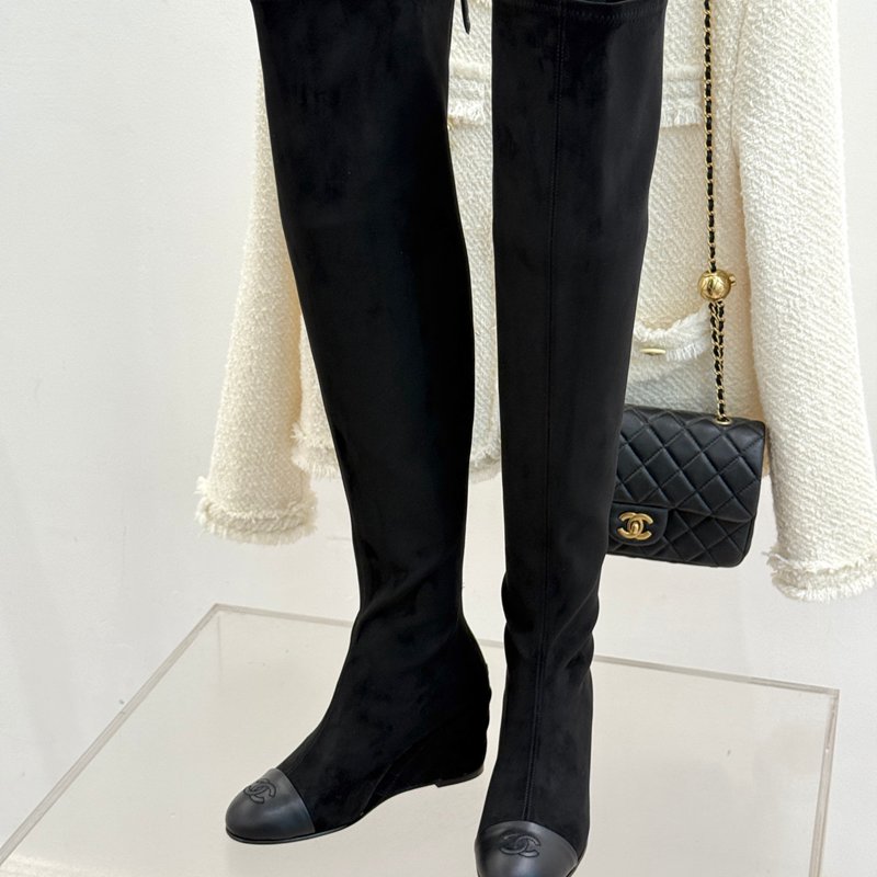 【CHANEL】25Aロングブーツレディース