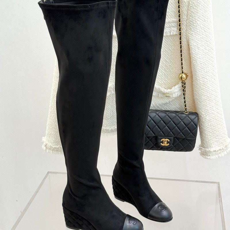 【CHANEL】25Aロングブーツレディース