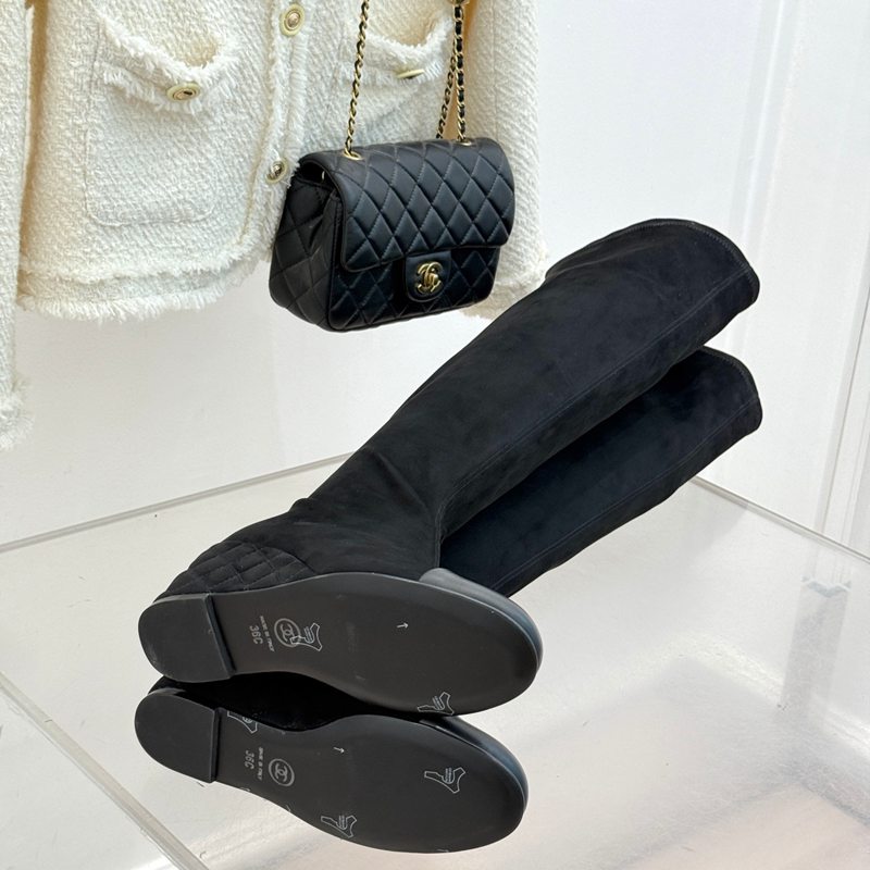 【CHANEL】25Aロングブーツレディース