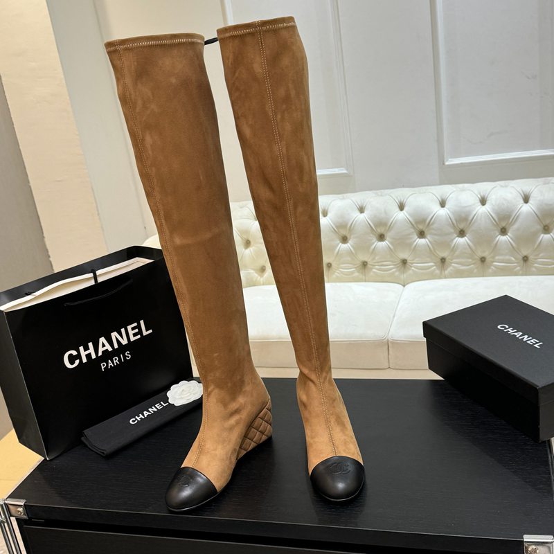 【CHANEL】25Aロングブーツレディース