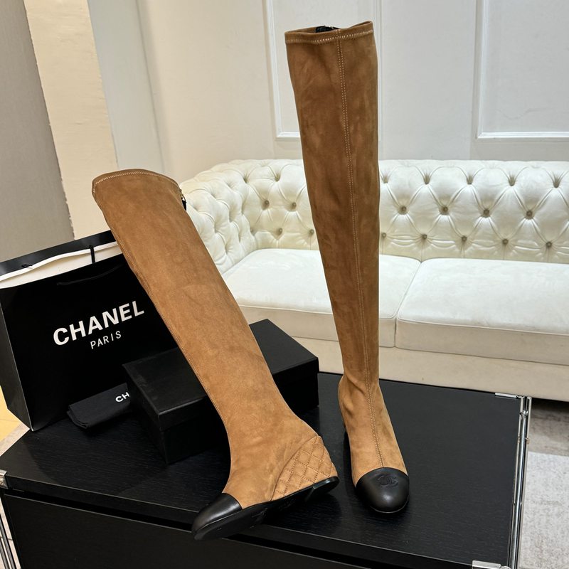 【CHANEL】25Aロングブーツレディース