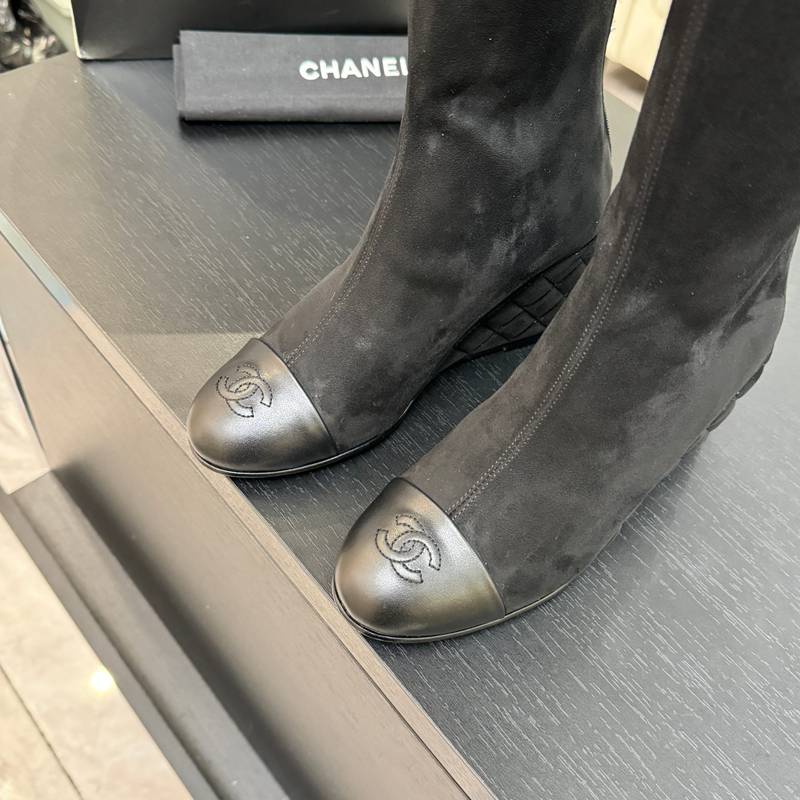 【CHANEL】25Aロングブーツレディース