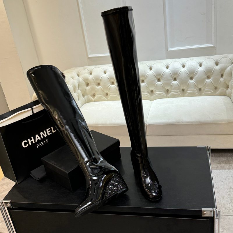 【CHANEL】25Aロングブーツレディース