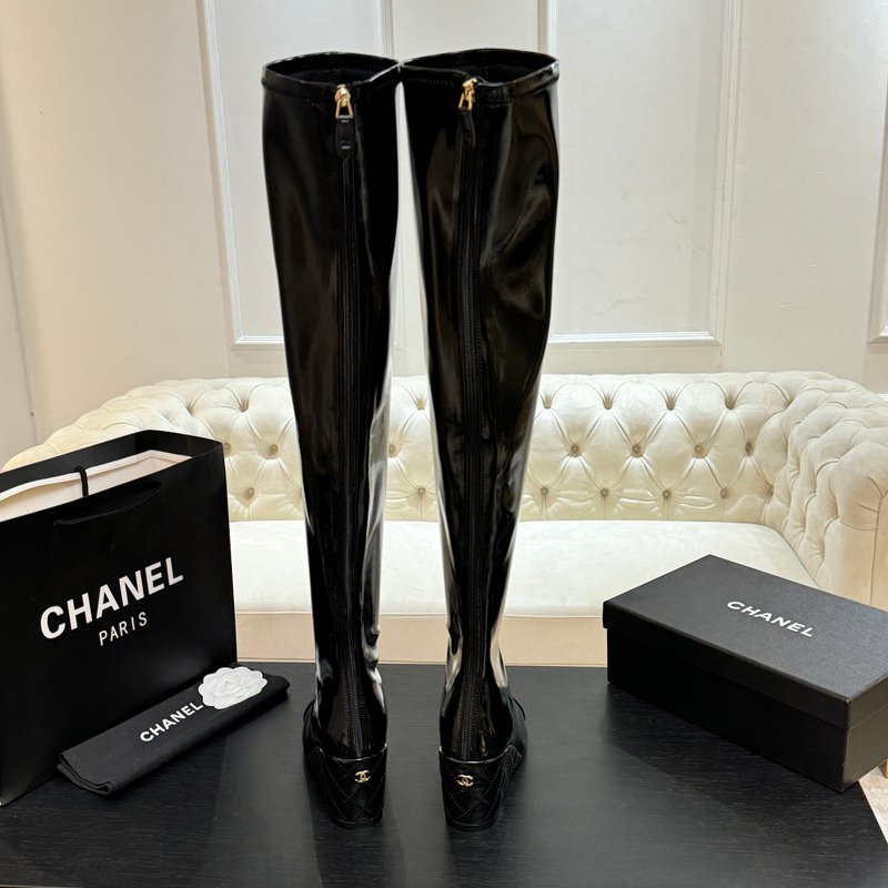 【CHANEL】25Aロングブーツレディース