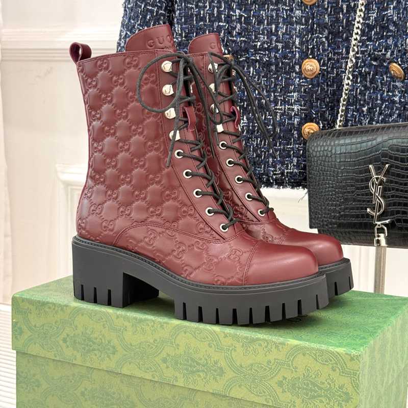 【GUCCI】GGマーチンブーツレディース 【GUCCI】GGマーチンブーツレディース
