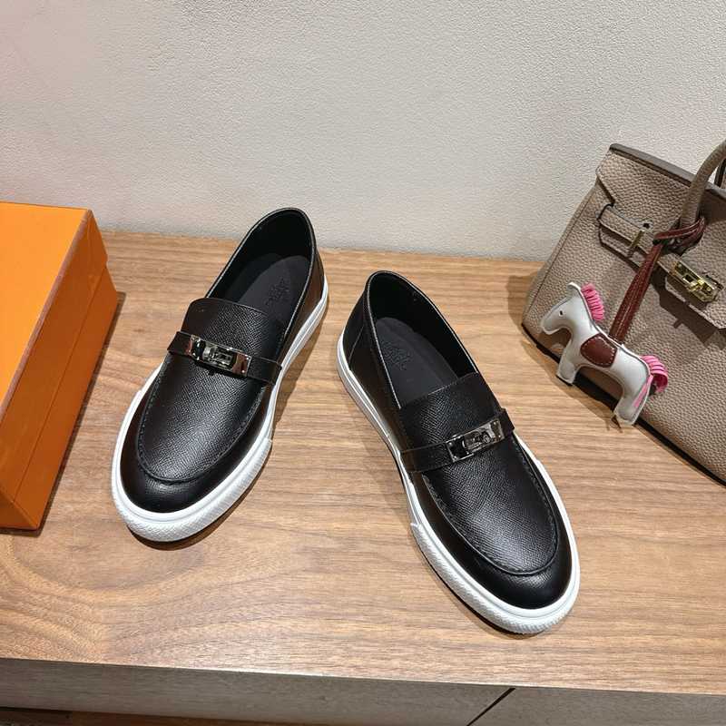 【HERMES】25新作スリッポンレザースリッポンメンズレディース