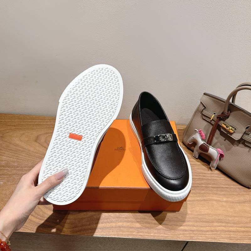【HERMES】25新作スリッポンレザースリッポンメンズレディース