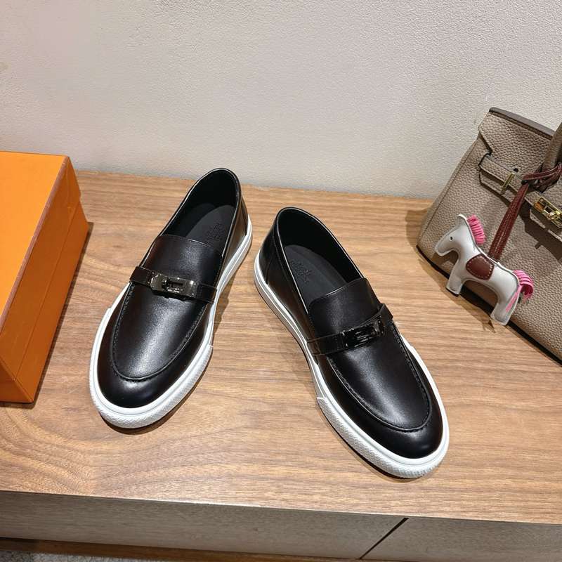 【HERMES】25新作スリッポンレザースリッポンメンズレディース