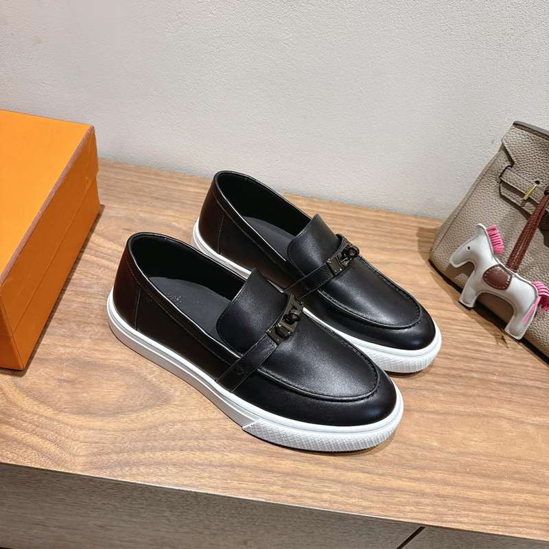 【HERMES】25新作スリッポンレザースリッポンメンズレディース