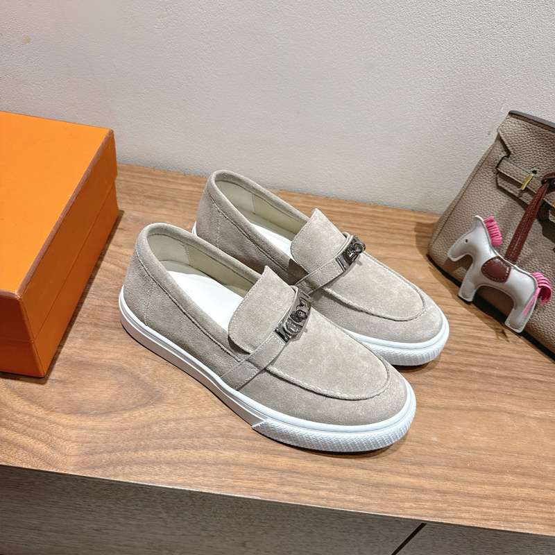 【HERMES】25新作スリッポンレザースリッポンメンズレディース