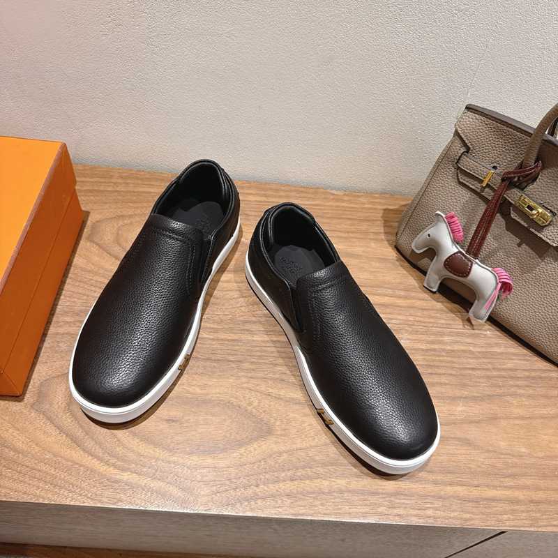 【HERMES】25新作スリッポンレザースリッポンメンズレディース