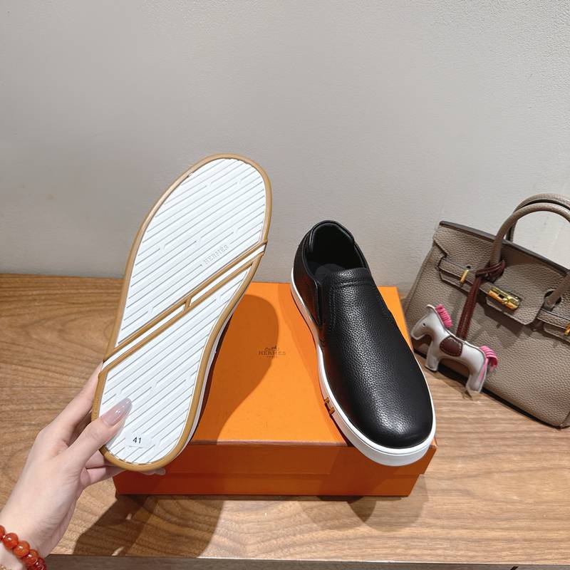 【HERMES】25新作スリッポンレザースリッポンメンズレディース