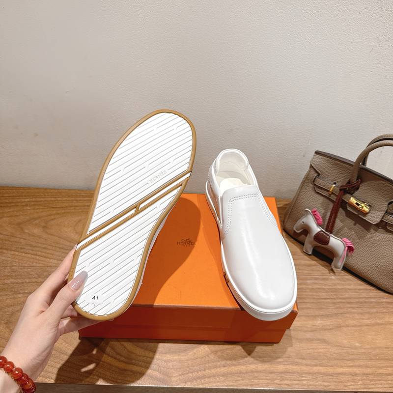 【HERMES】25新作スリッポンレザースリッポンメンズレディース