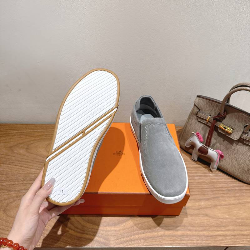 【HERMES】25新作スリッポンレザースリッポンメンズレディース