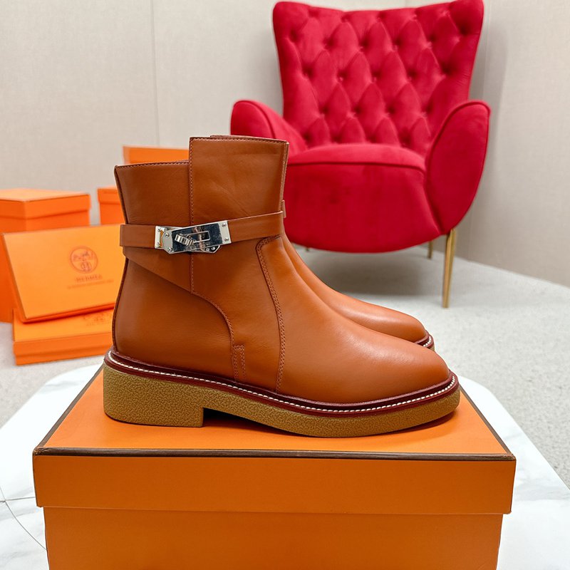 【HERMES】ブーツレザーブーツレディース