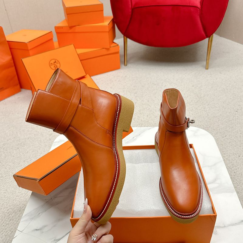 【HERMES】ブーツレザーブーツレディース