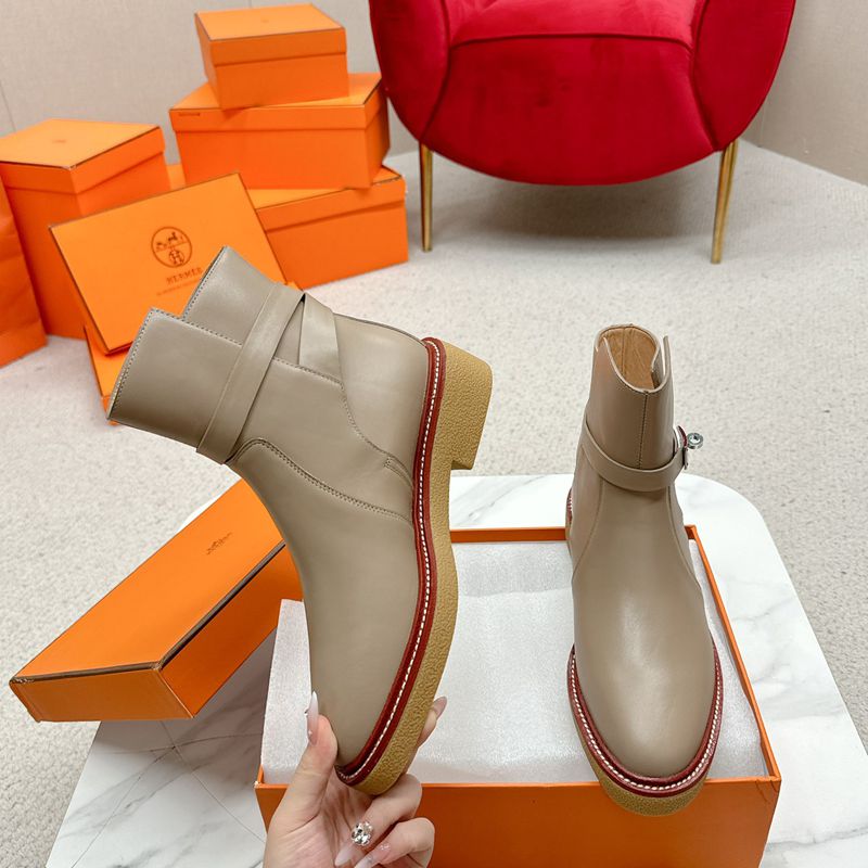 【HERMES】ブーツレザーブーツレディース