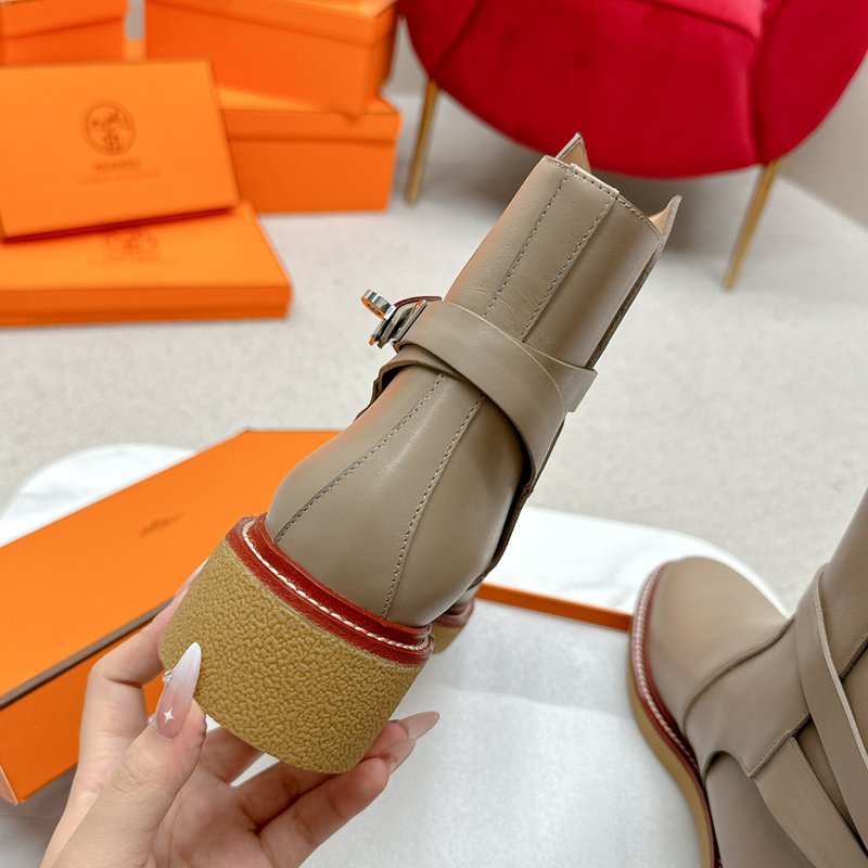 【HERMES】ブーツレザーブーツレディース