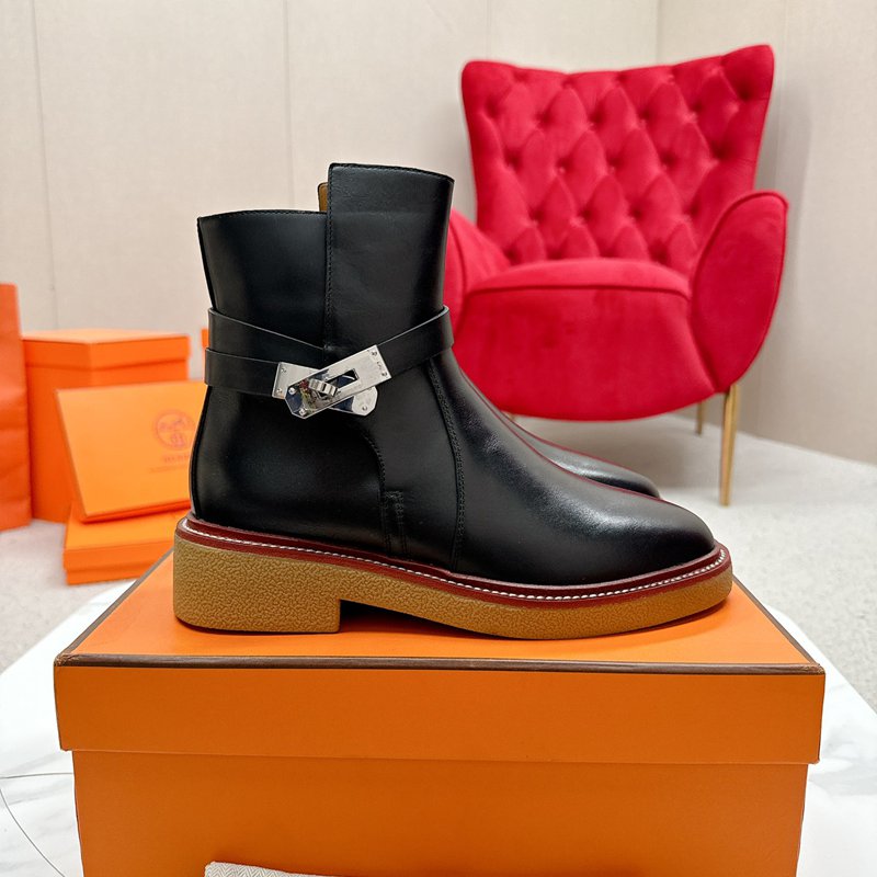 【HERMES】ブーツレザーブーツレディース