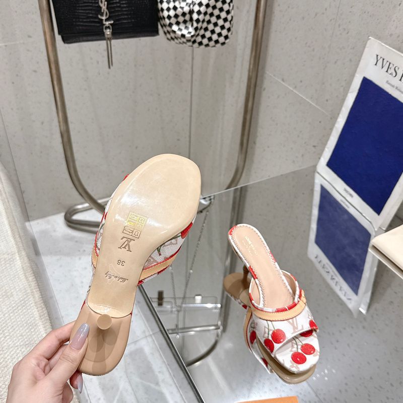 【LOUISVUITTON】SS25村上隆コラボスリッポンキャンバスサンダルレディース