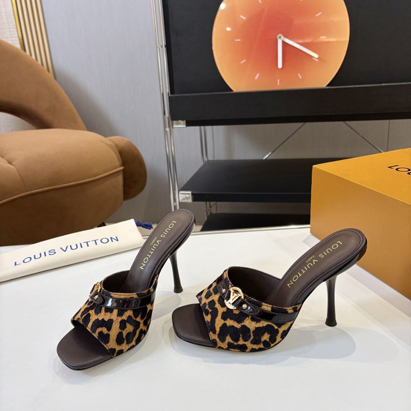 【LOUISVUITTON】ハイヒールサンダルレザーサンダルスリッポンレディース 【LOUISVUITTON】ハイヒールサンダルレザーサンダルスリッポンレディース