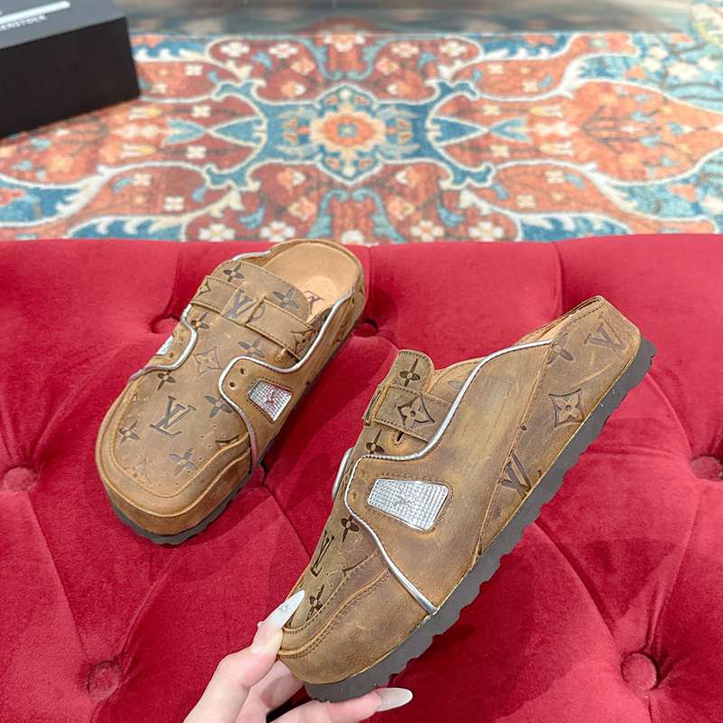 【LOUISVUITTON】BIRKENSTOCKコラボボストンサンダルスリッポンメンズレディース