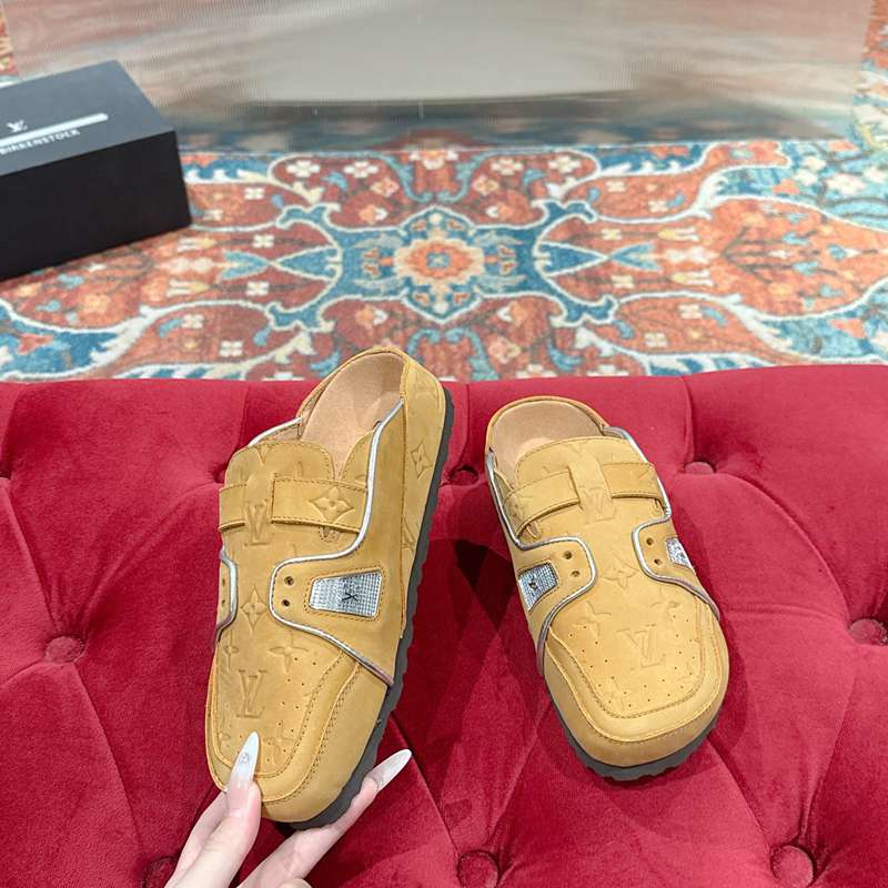 【LOUISVUITTON】BIRKENSTOCKコラボボストンサンダルスリッポンメンズレディース
