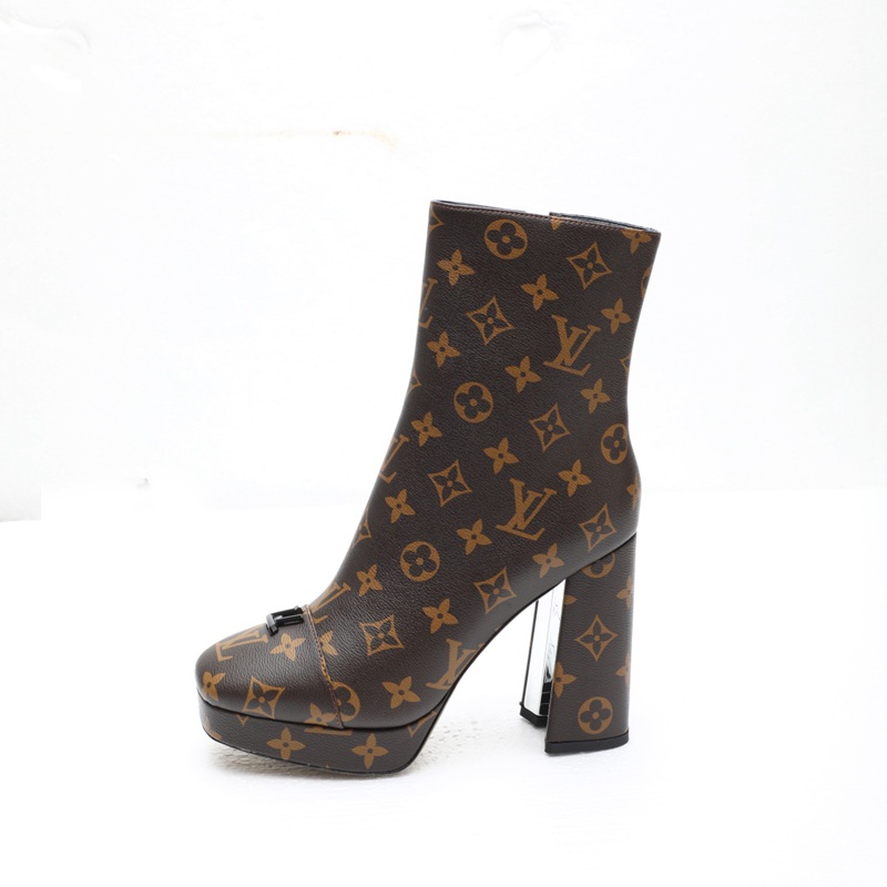 【LOUISVUITTON】ショートブーツ厚底ハイヒールブーツレディース 【LOUISVUITTON】ショートブーツ厚底ハイヒールブーツレディース
