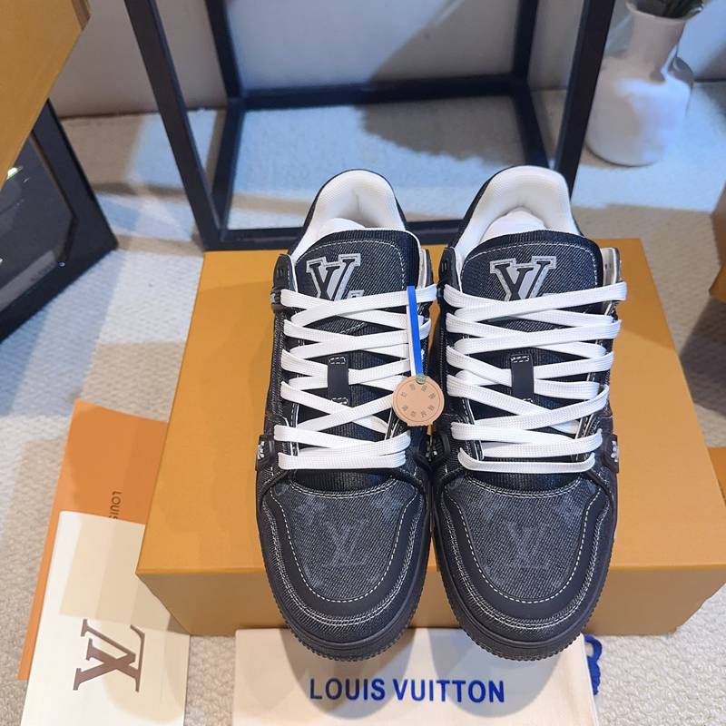 【LOUISVUITTON】トレーナースニーカーデニムスニーカーバスケットボールシューズメンズレディース 【LOUISVUITTON】トレーナースニーカーデニムスニーカーバスケットボールシューズメンズレディース