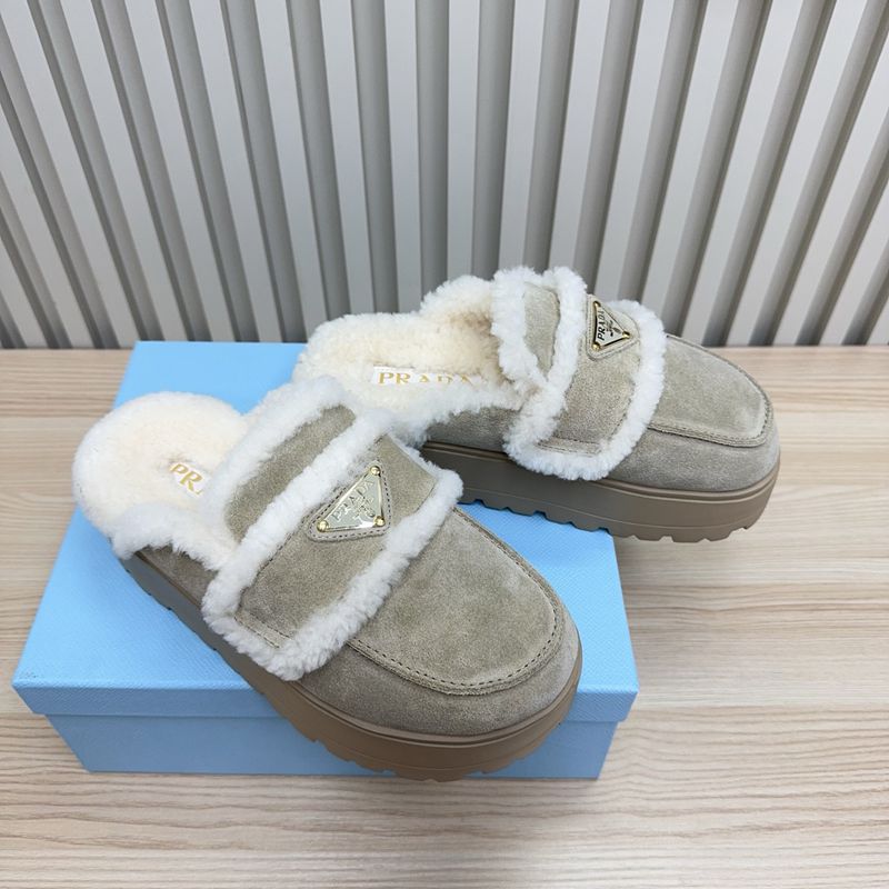 【PRADA】ウールスリッポンレディース