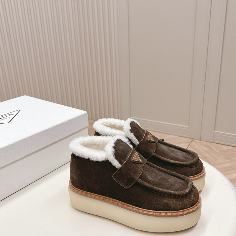 【PRADA】ウールブーツレディース