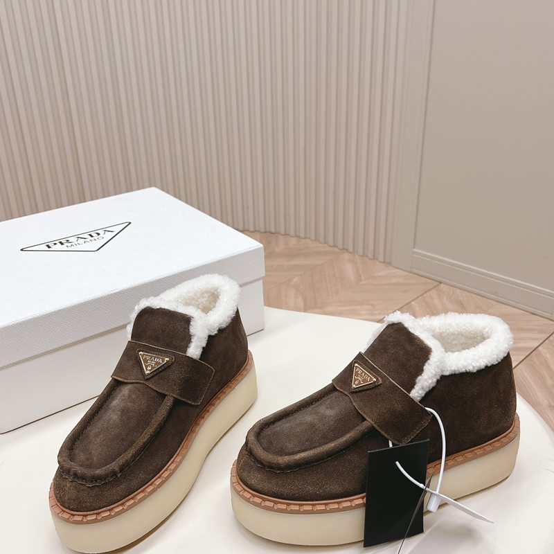 【PRADA】ウールブーツレディース