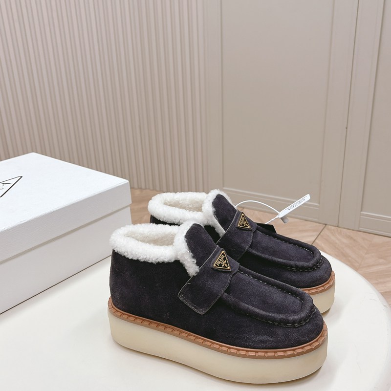 【PRADA】ウールブーツレディース