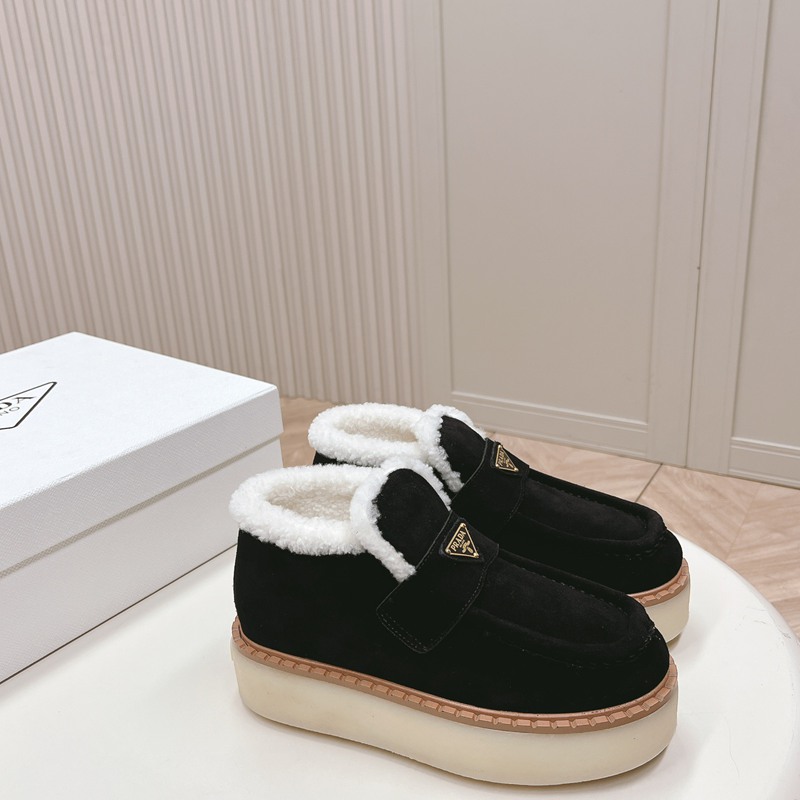 【PRADA】ウールブーツレディース