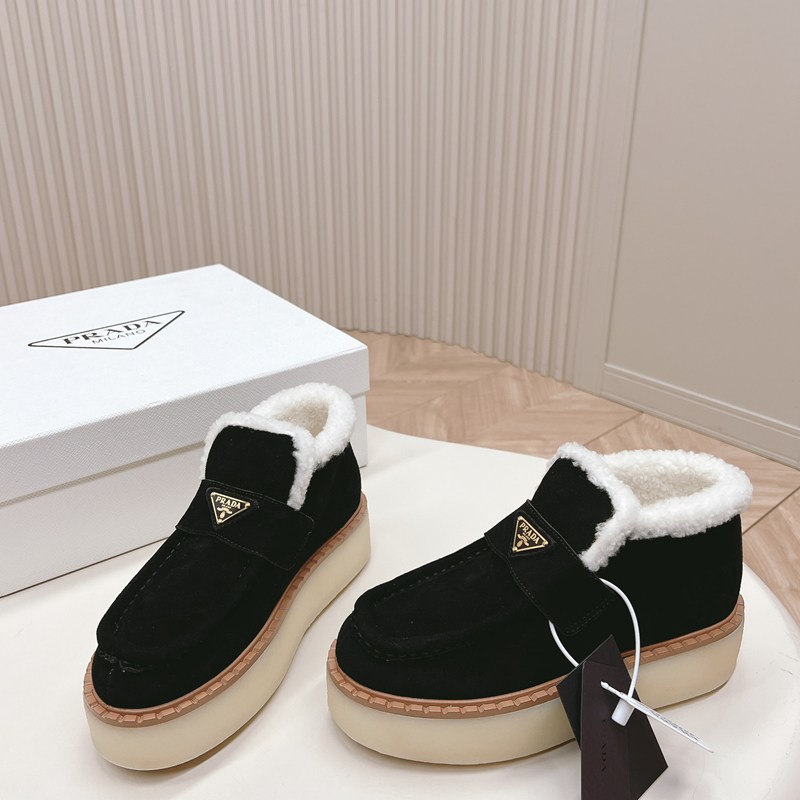 【PRADA】ウールブーツレディース
