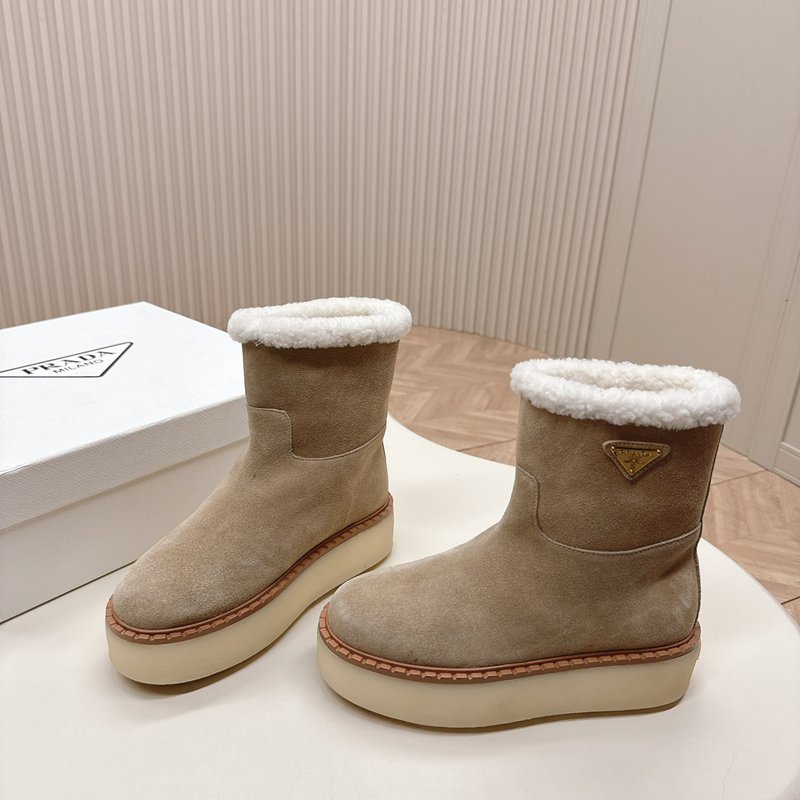 【PRADA】ウールブーツレディース