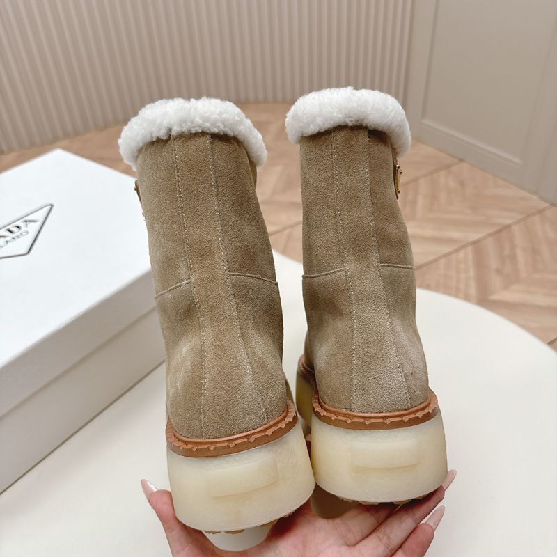 【PRADA】ウールブーツレディース