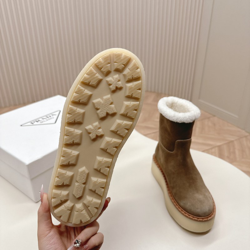 【PRADA】ウールブーツレディース
