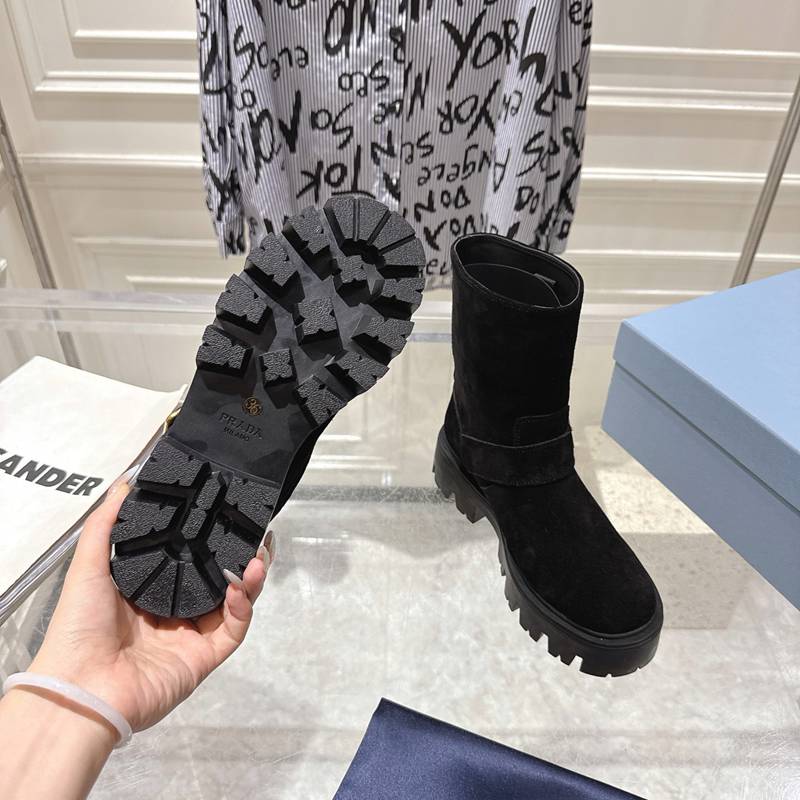 【PRADA】ショートブーツレディース