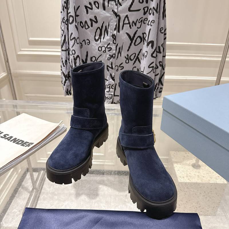 【PRADA】ショートブーツレディース