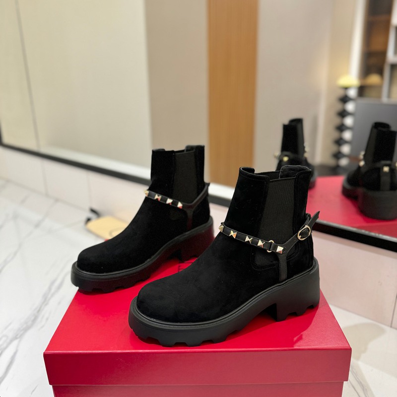 【VALENTINO】VLOGOブーツレディース