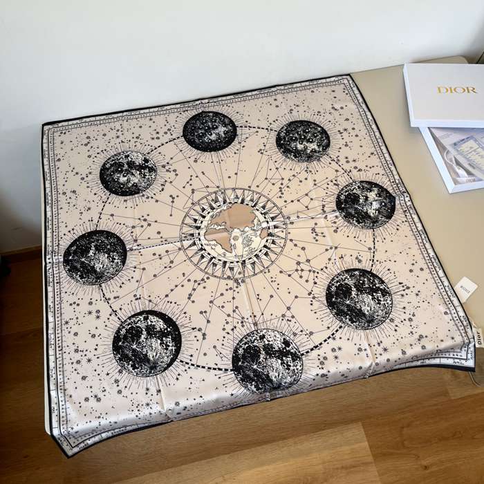 ディオール 星座プリントスカーフ 90x90cm