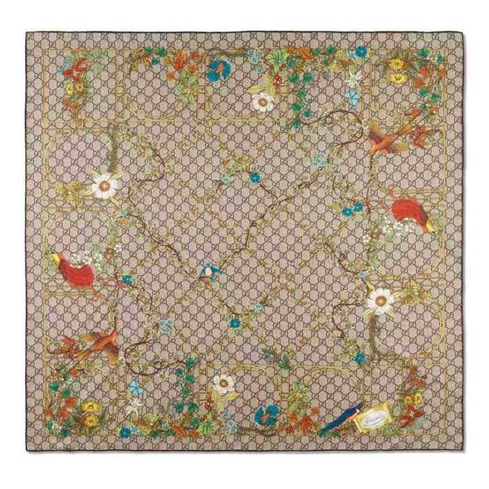 グッチ 新作スカーフ 90cm x 90cm