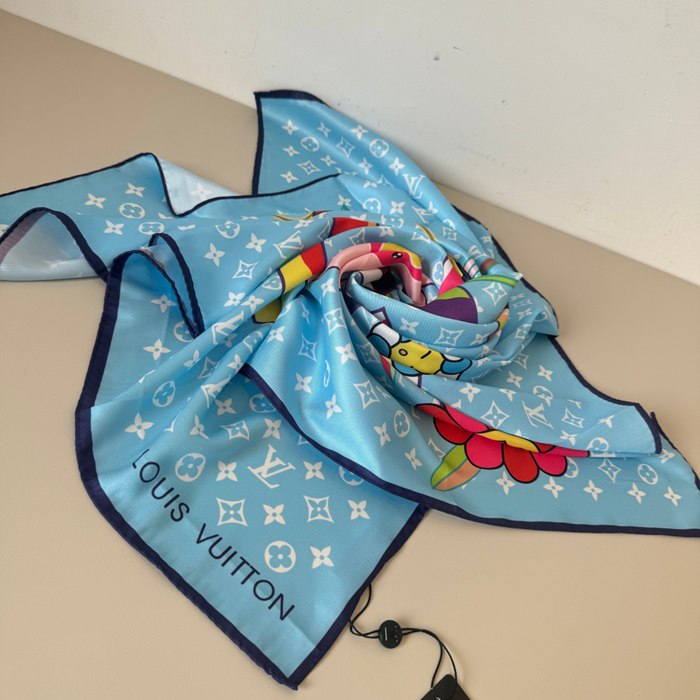 ルイ ヴィトン 新作村上隆コレクションスカーフ 90 x 90cm